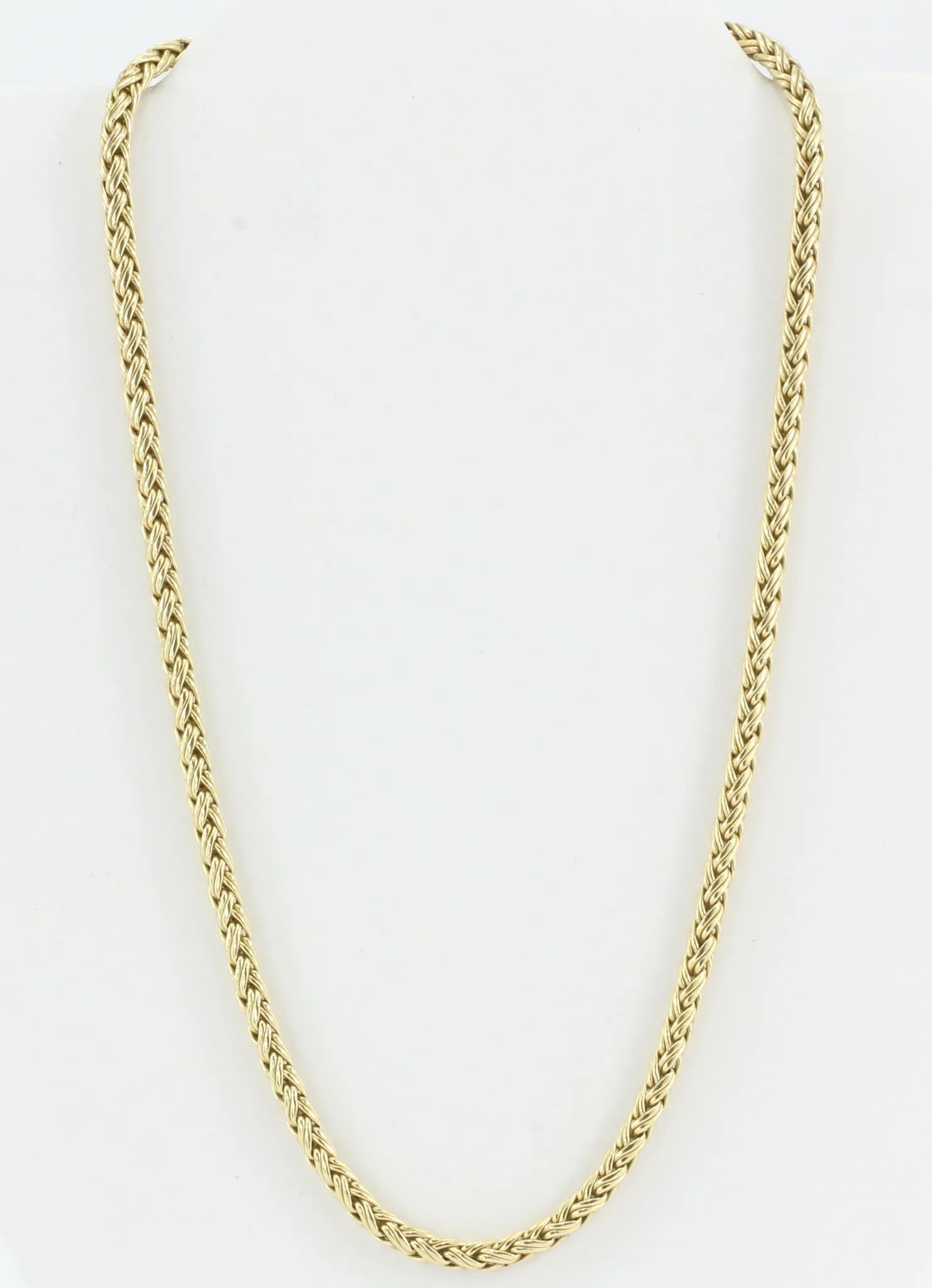 Tiffany & Co 14K Yellow Gold Woven Braided Necklace 18"