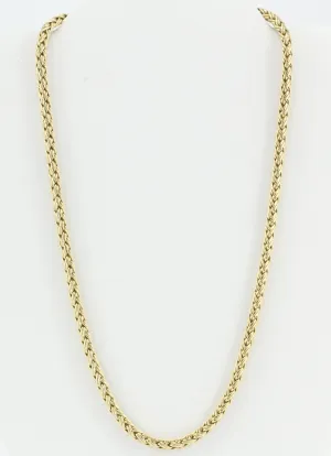 Tiffany & Co 14K Yellow Gold Woven Braided Necklace 18"