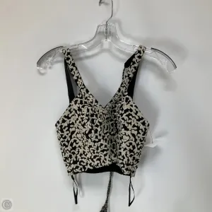 Top Sleeveless By Anthropologie In Black & Cream, Size: 0