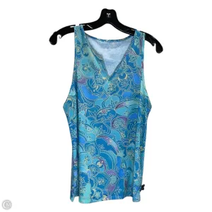 Top Sleeveless By Clothes Mentor In Blue, Size: L
