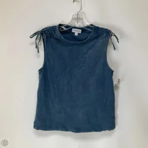 Top Sleeveless By Evereve In Blue, Size: S