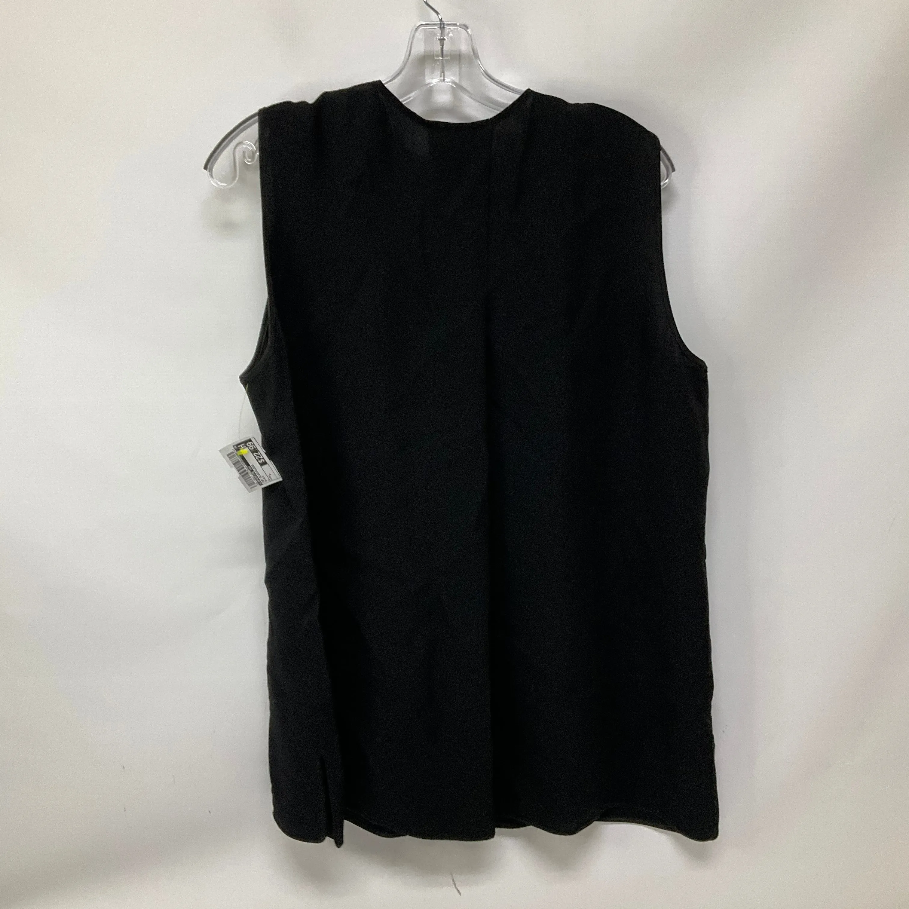 Top Sleeveless By Lafayette 148 In Black, Size: L