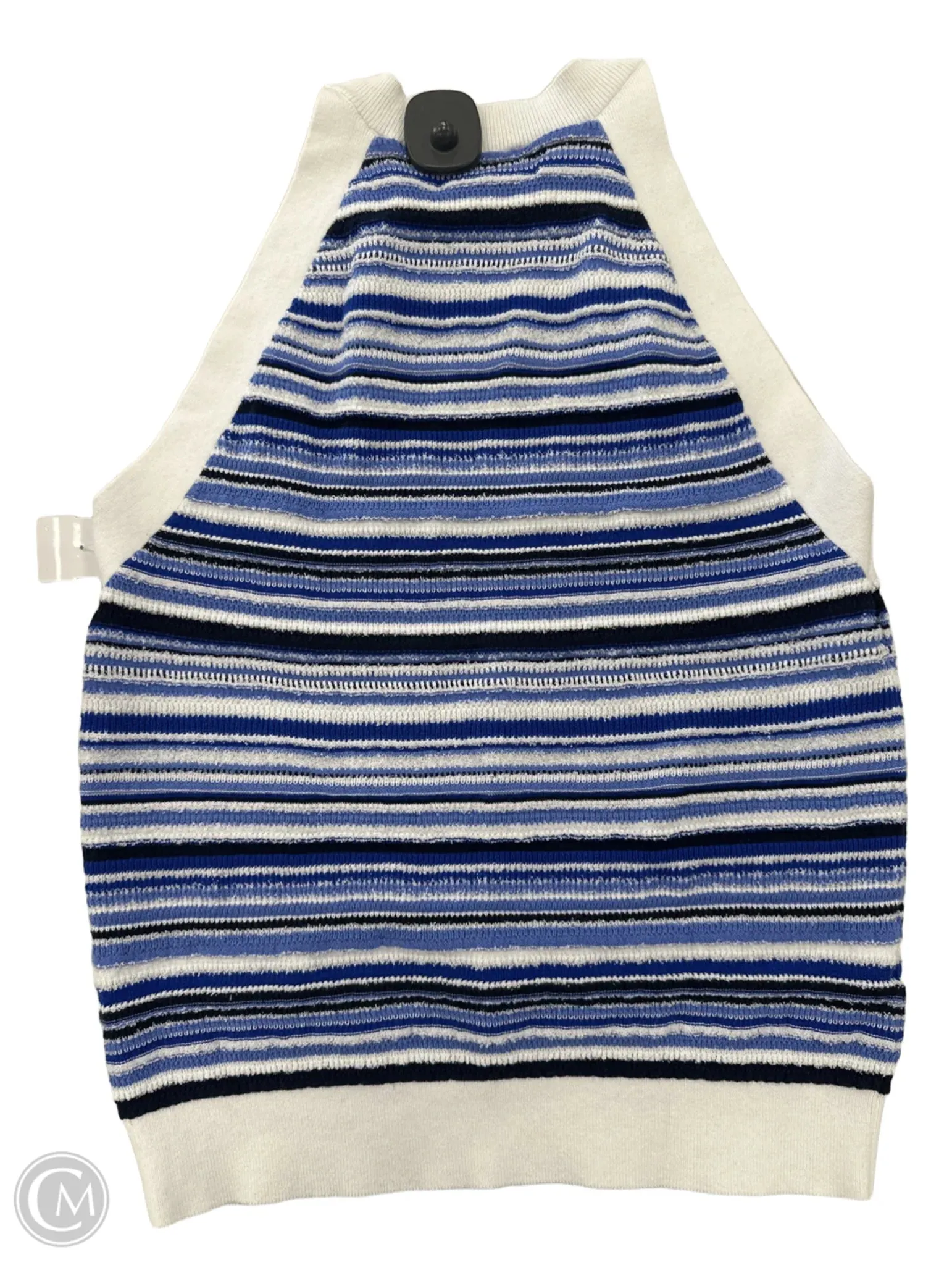 Top Sleeveless By Loft In Blue, Size: L