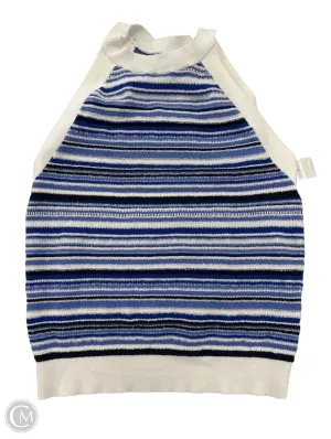 Top Sleeveless By Loft In Blue, Size: L