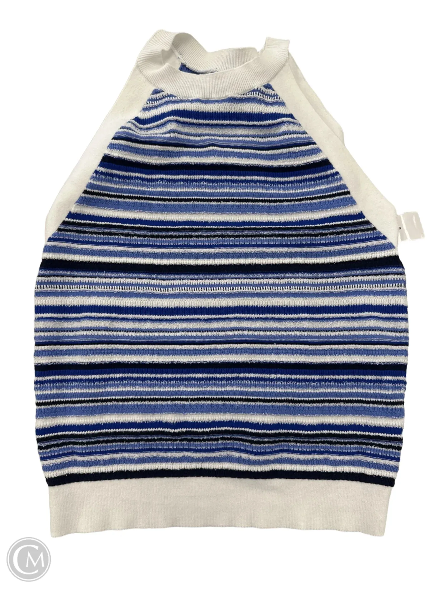 Top Sleeveless By Loft In Blue, Size: L