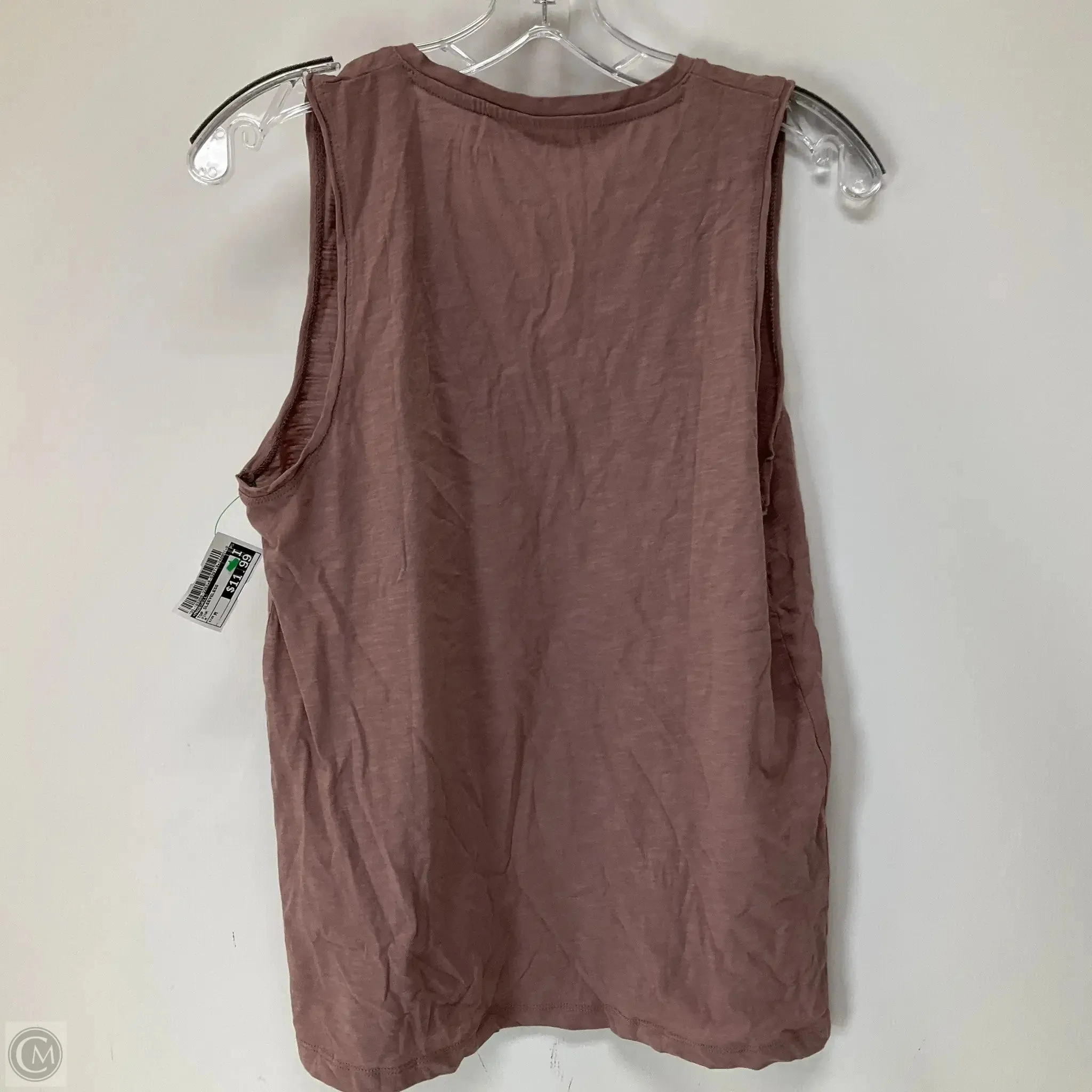 Top Sleeveless By Madewell In Pink, Size: M