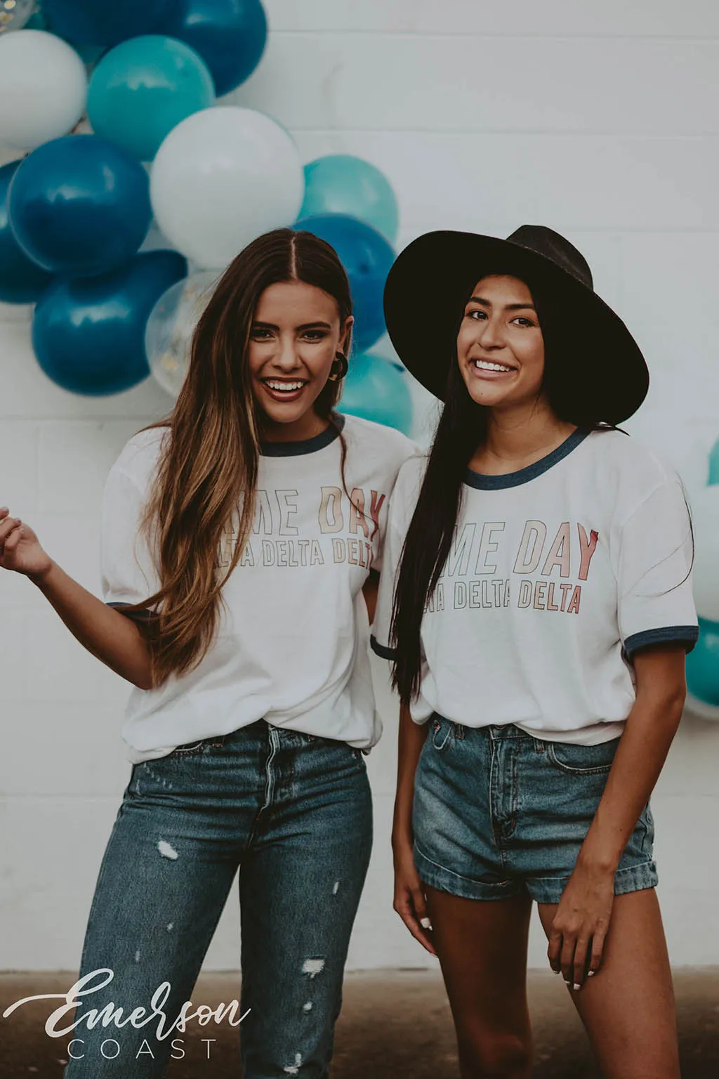 Tri Delta Game Day Gradient Ringer Tee