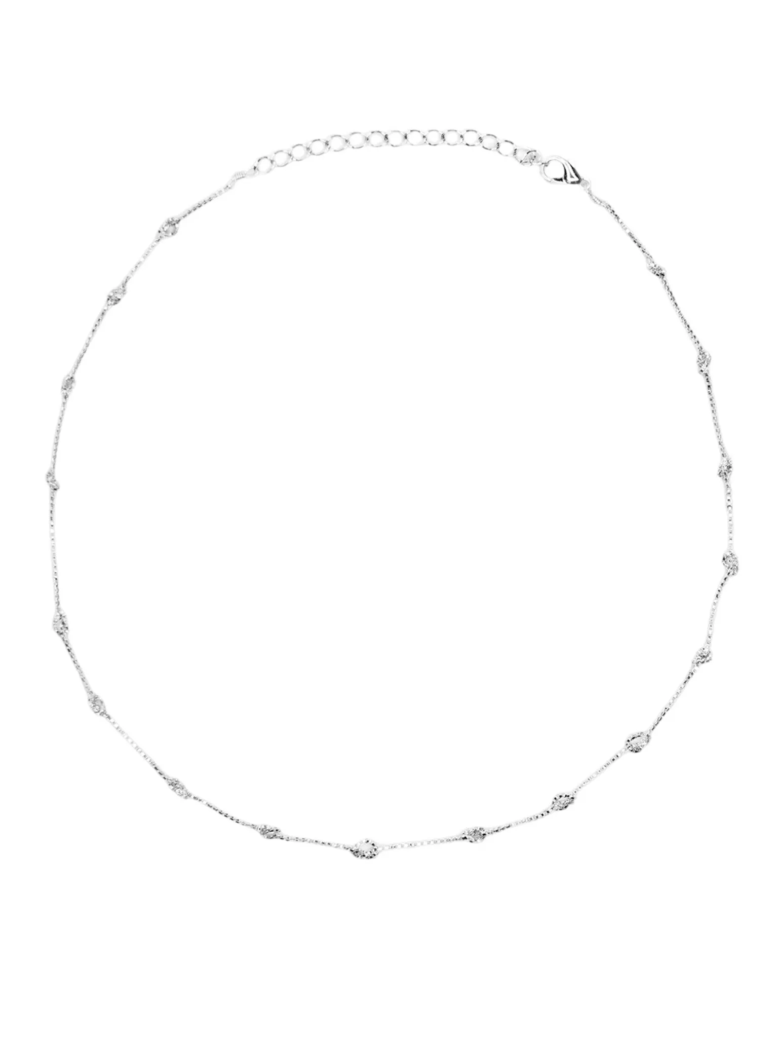 TWIST PENDANT NECKLACE - SILVER