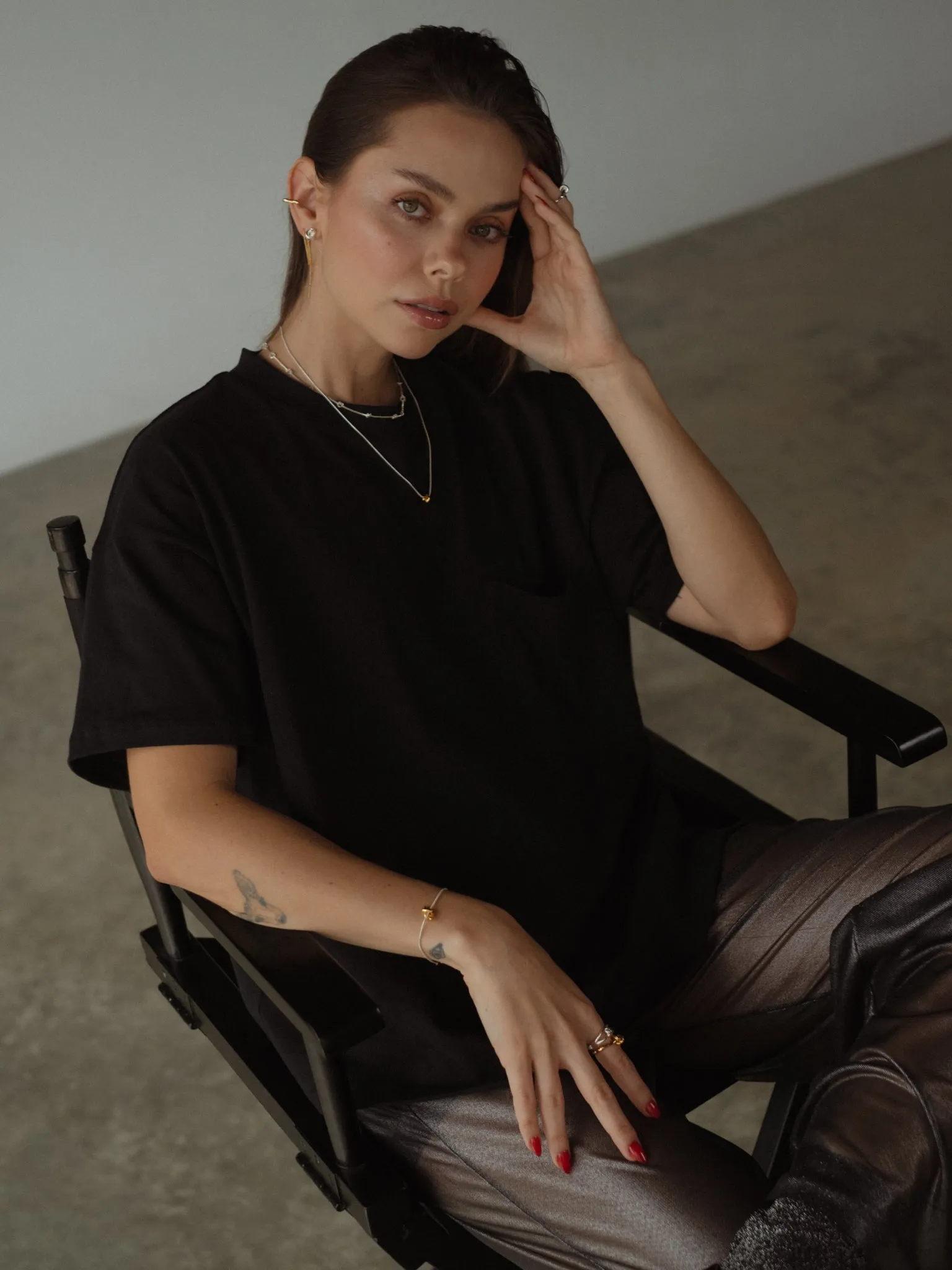 TWIST PENDANT NECKLACE - SILVER