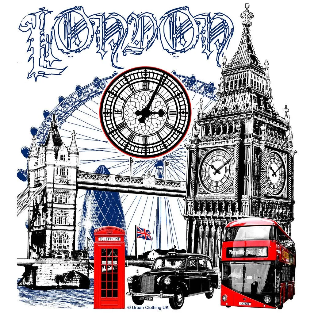 UA London Calling Technicolour Men's T-shirt (White)