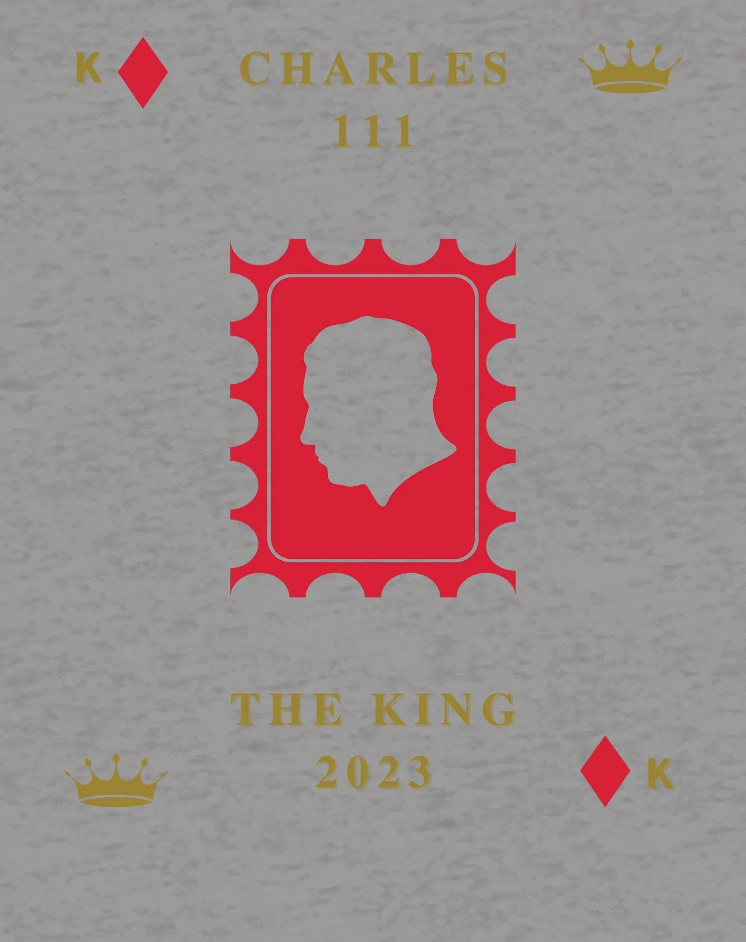 Urban Attitude Kings Coronation 2023 Stamp Silhouette Portrait Youth T-shirt