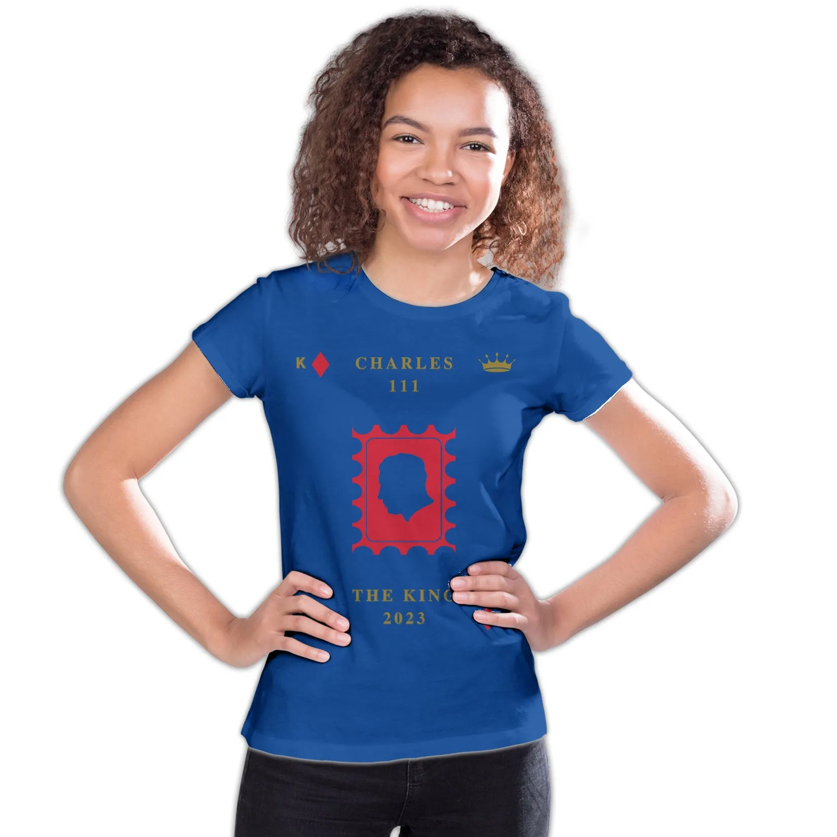 Urban Attitude Kings Coronation 2023 Stamp Silhouette Portrait Youth T-shirt