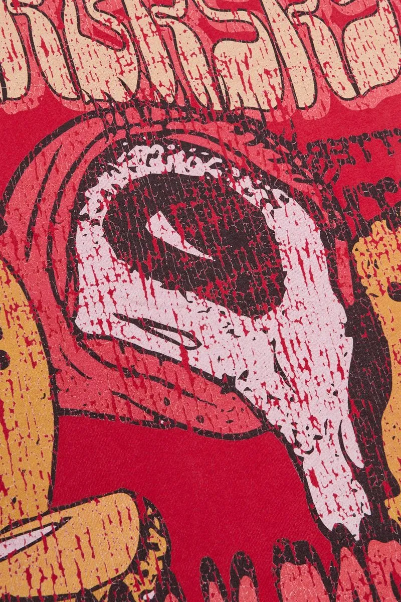 VALABASAS V PARADISE VINTAGE RED TEE