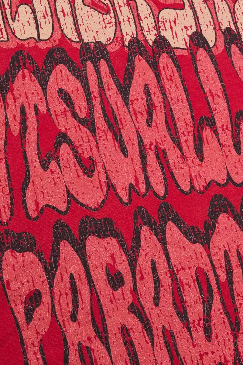 VALABASAS V PARADISE VINTAGE RED TEE