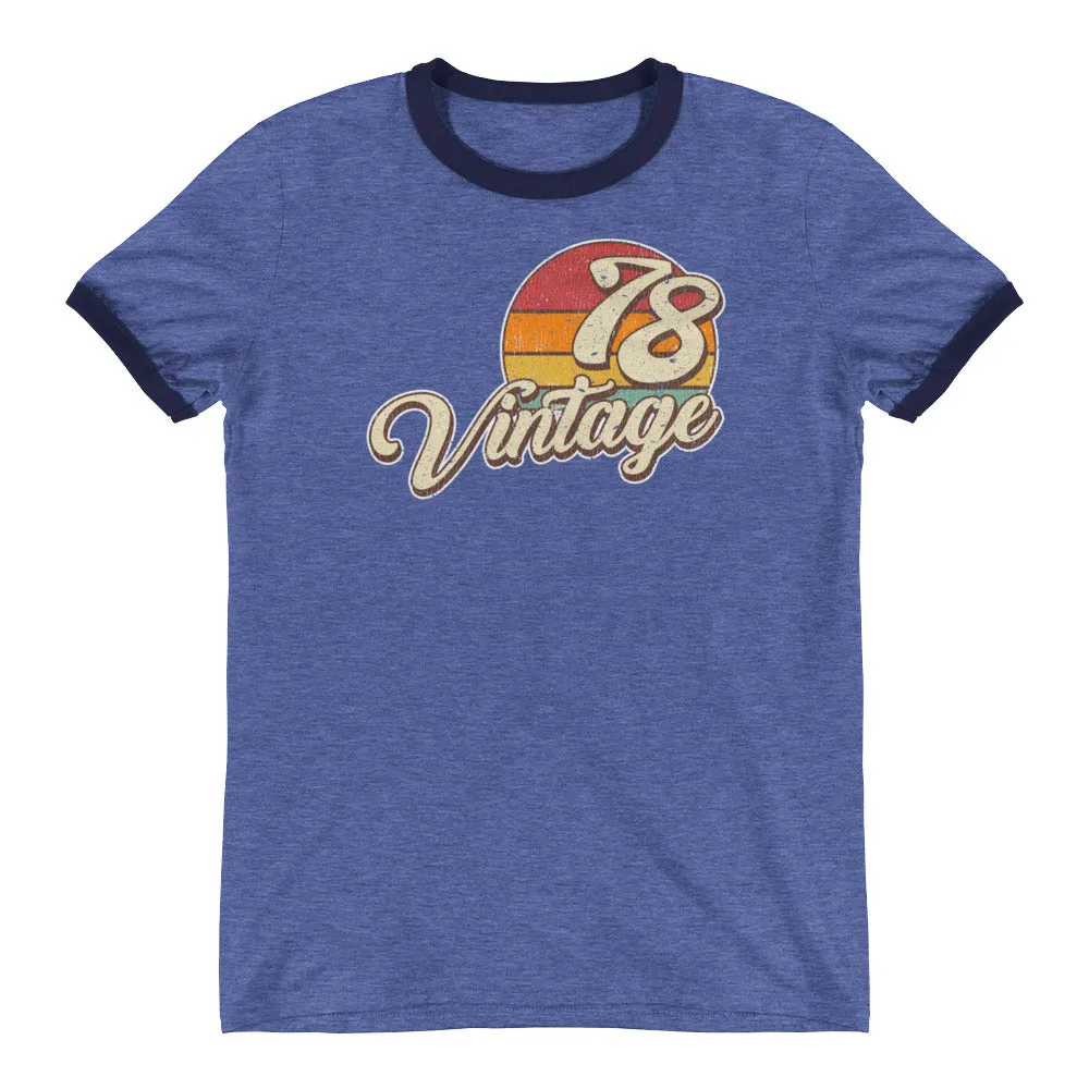 Vintage 1978 Retro Ringer T-Shirt