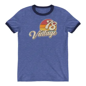 Vintage 1978 Retro Ringer T-Shirt