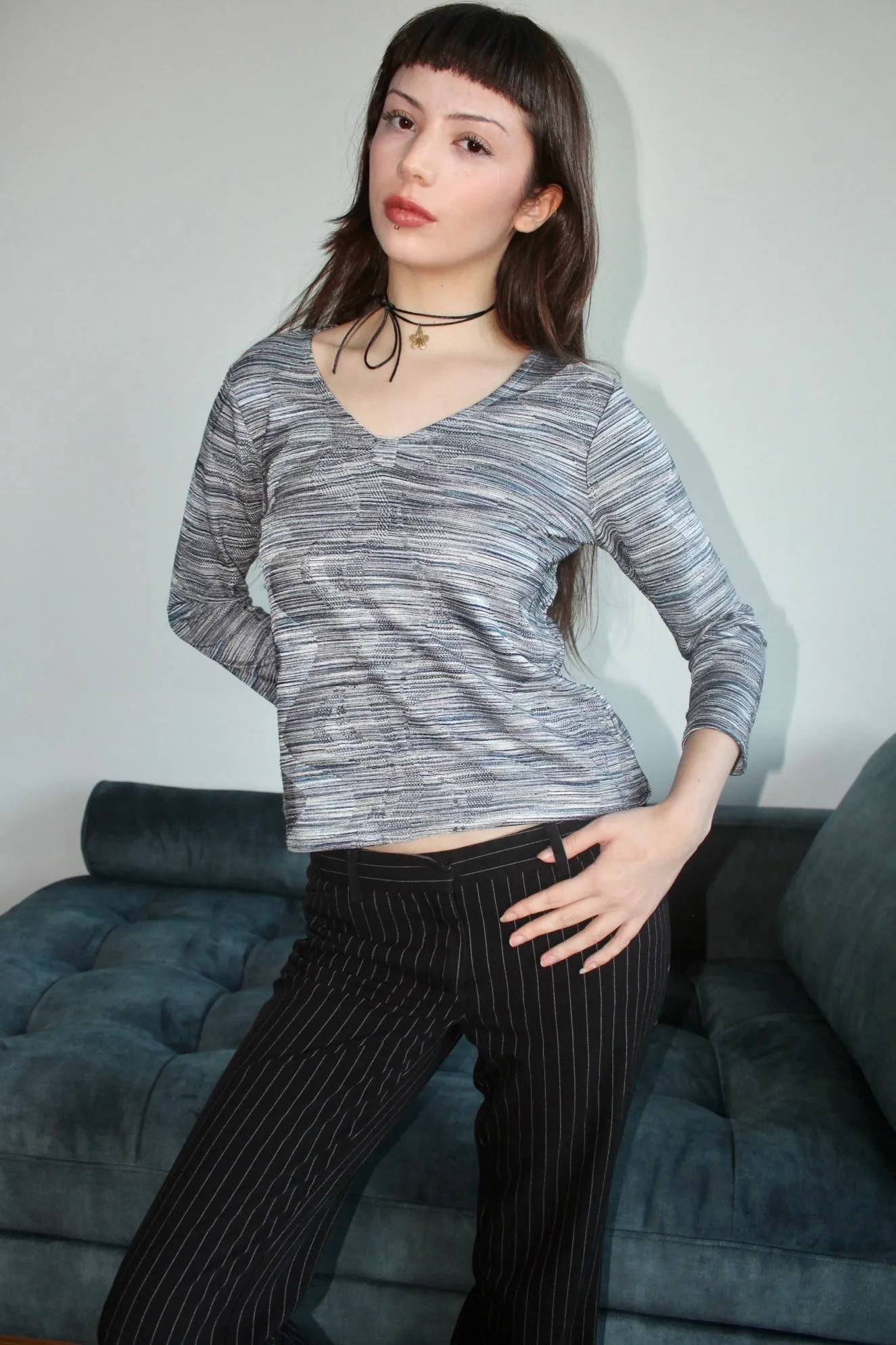 Vintage 90s Melange Abstract Knit (M)