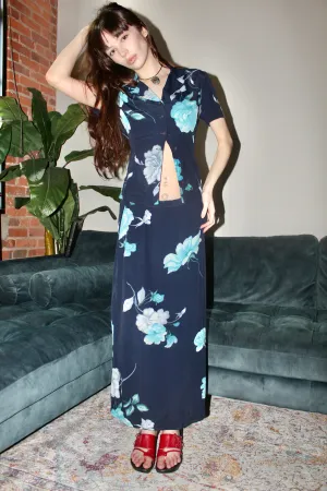 Vintage 90s Short Sleeve Floral Twin Set (S/M)