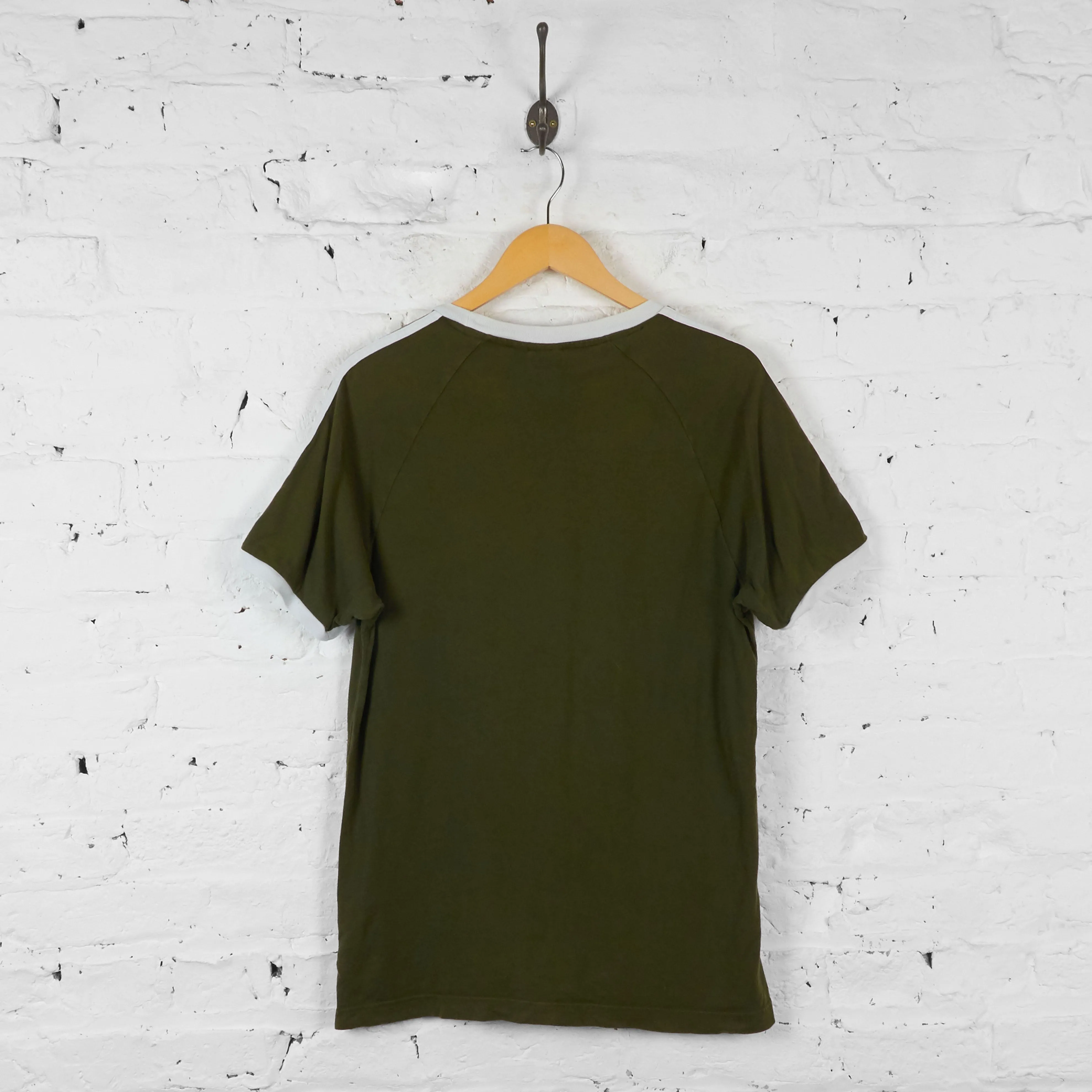 Vintage Adidas Ringer T-shirt - Green - L