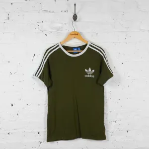 Vintage Adidas Ringer T-shirt - Green - L
