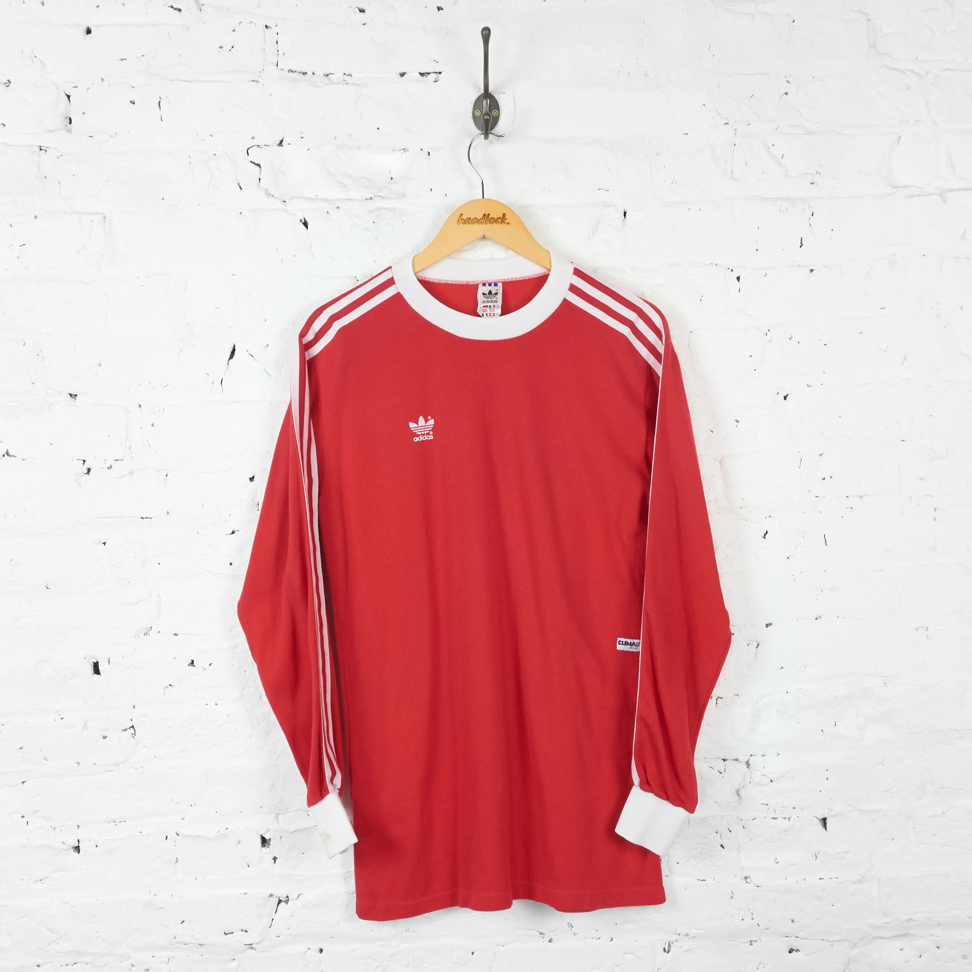 Vintage Adidas Training Top - Red - M