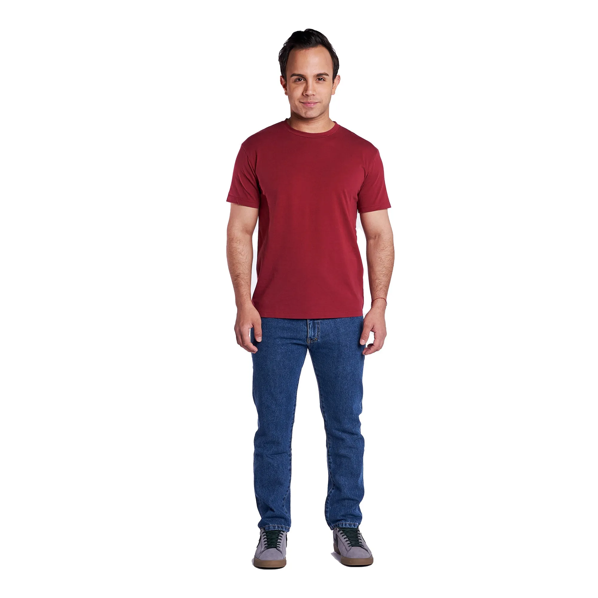 Vintage Crew T-Shirt - Burgundy