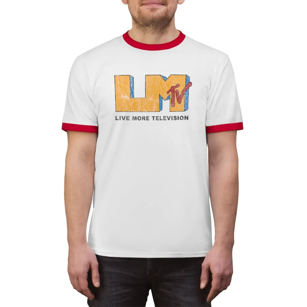 Vintage LiveMoreTv Ringer Tee