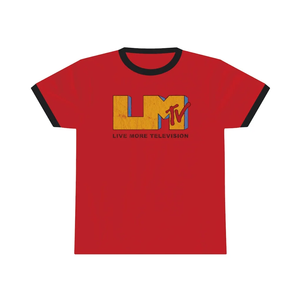 Vintage LiveMoreTv Ringer Tee