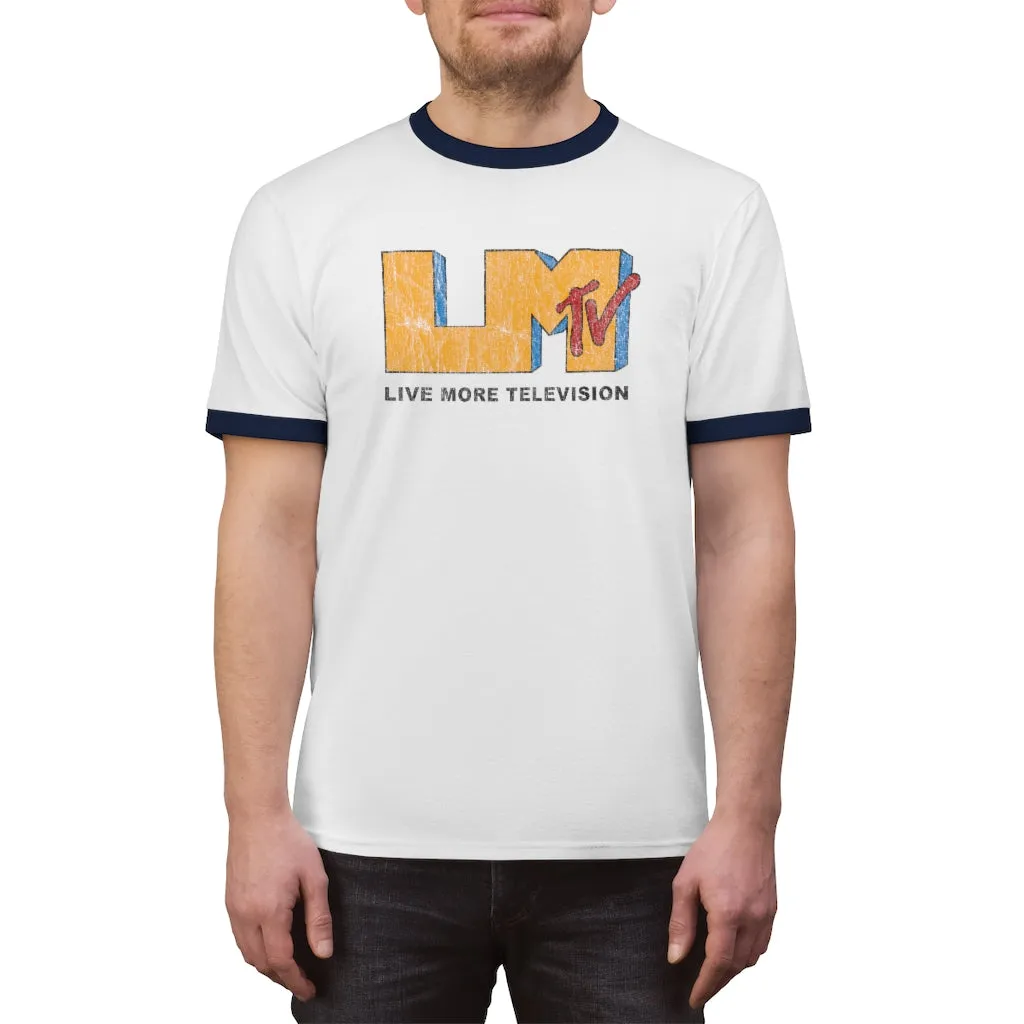 Vintage LiveMoreTv Ringer Tee