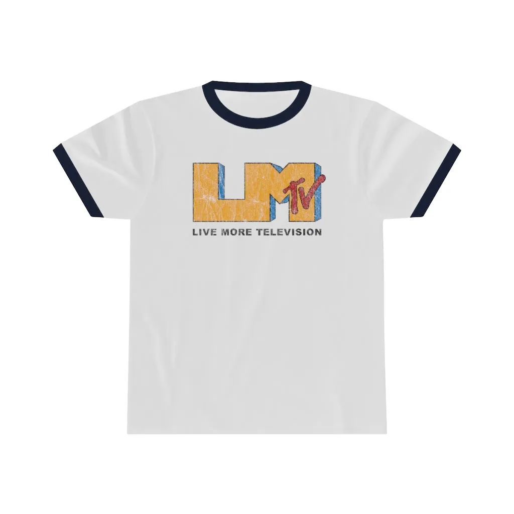 Vintage LiveMoreTv Ringer Tee