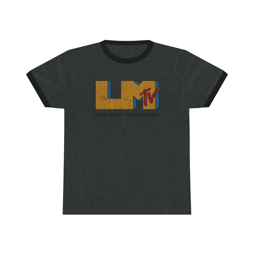 Vintage LiveMoreTv Ringer Tee