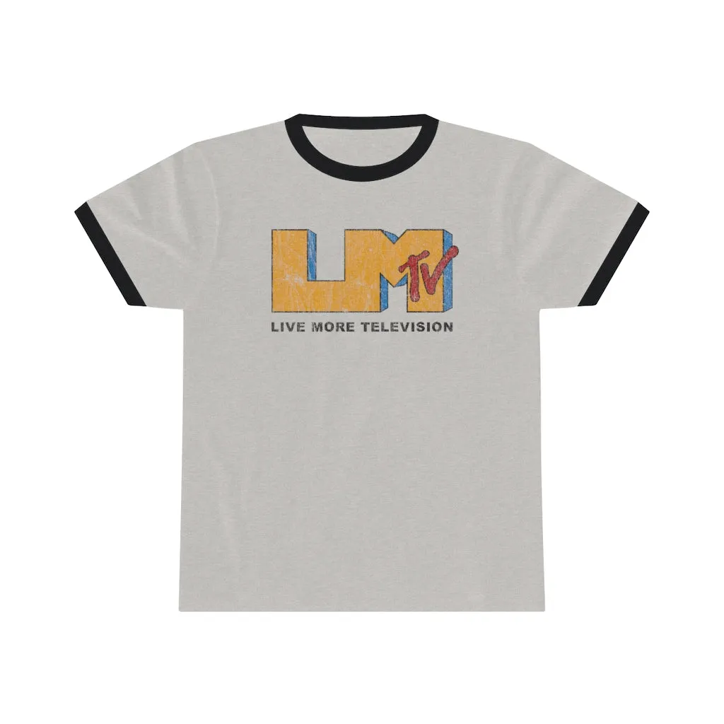 Vintage LiveMoreTv Ringer Tee