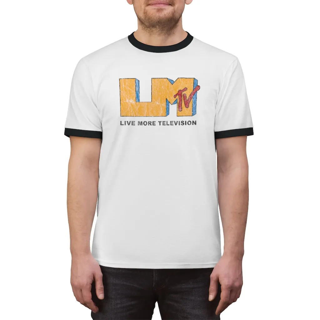 Vintage LiveMoreTv Ringer Tee