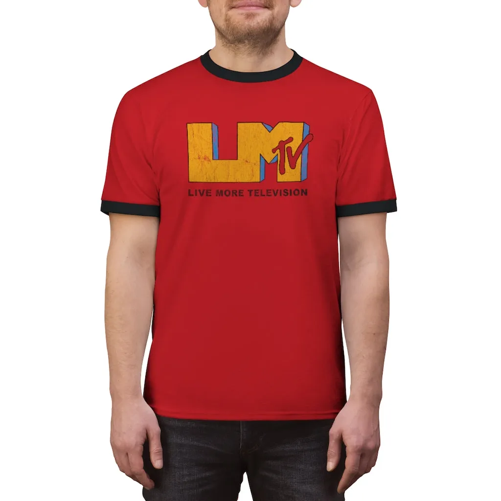 Vintage LiveMoreTv Ringer Tee
