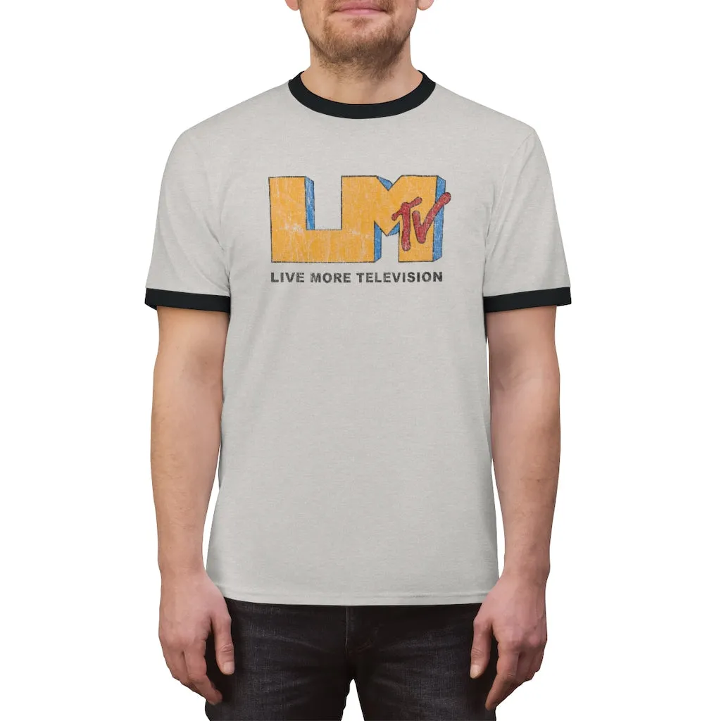 Vintage LiveMoreTv Ringer Tee