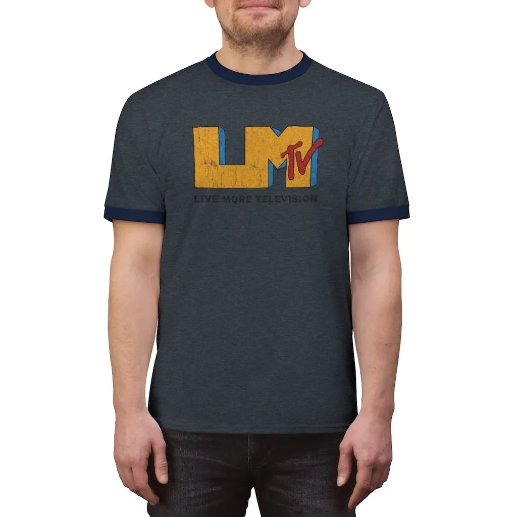 Vintage LiveMoreTv Ringer Tee