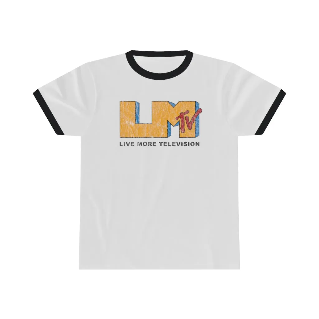 Vintage LiveMoreTv Ringer Tee