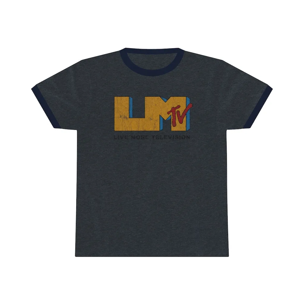 Vintage LiveMoreTv Ringer Tee