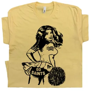 Vintage New Orleans Saints T Shirt New Orleans Saints Shirts Cheerleader Shirt Retro Saints