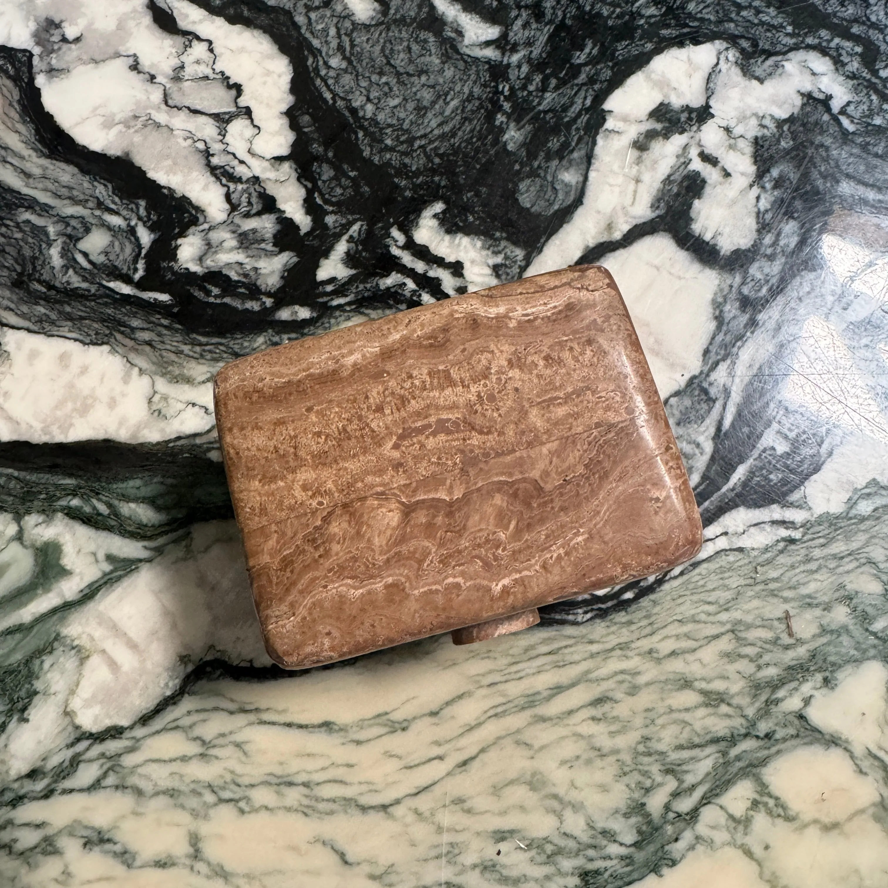 Vintage Stone Trinket Box