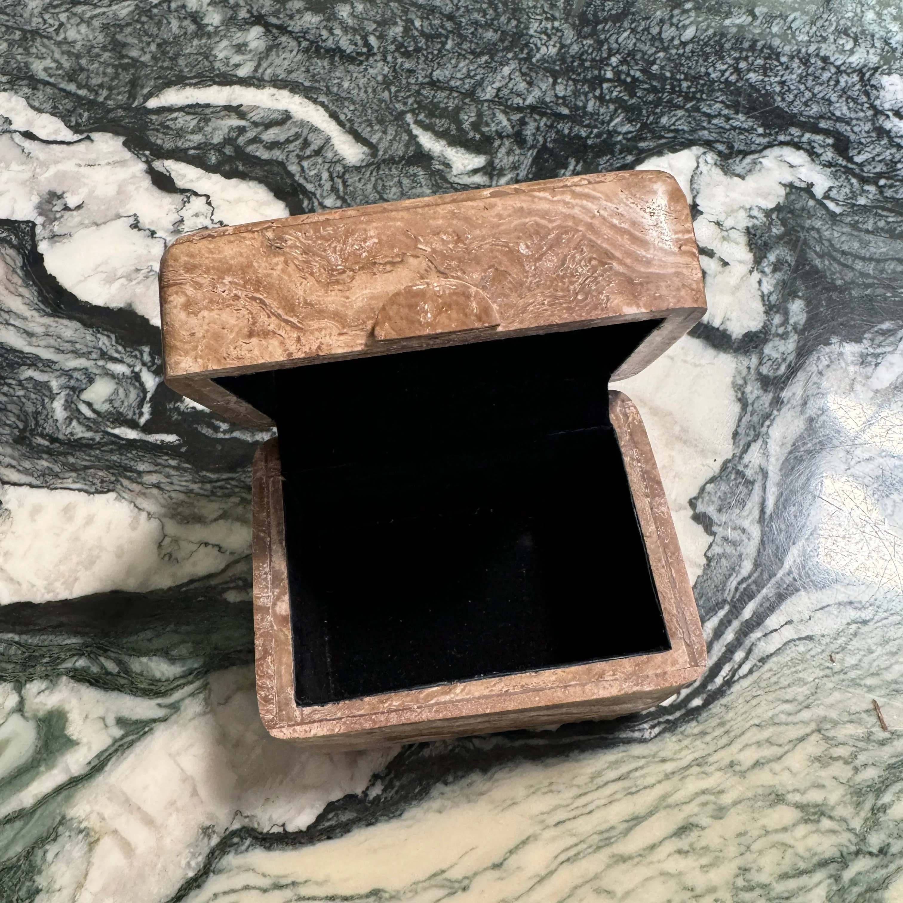 Vintage Stone Trinket Box