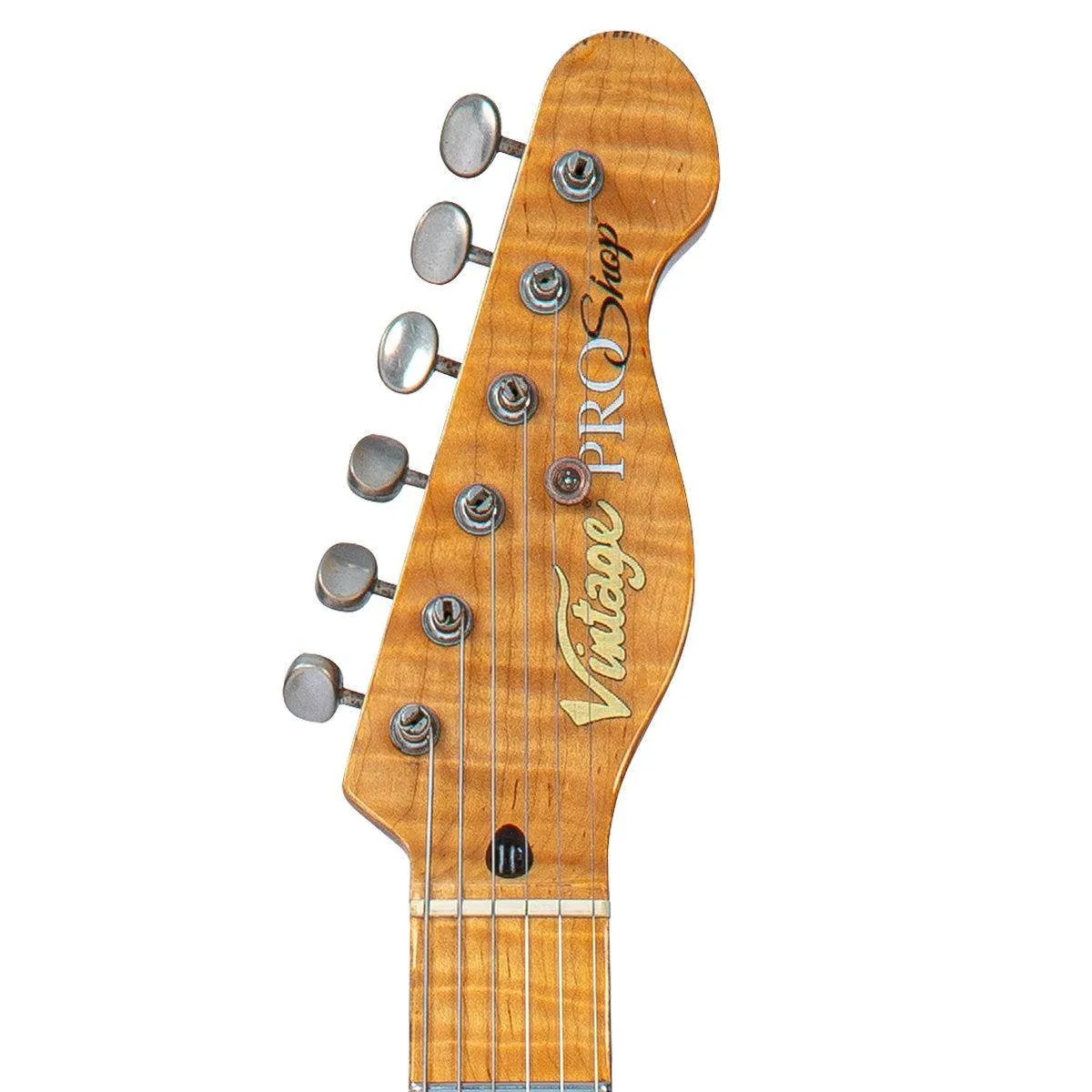 Vintage V72 ProShop Unique Electric Guitar ~ Aged Beige Metallic