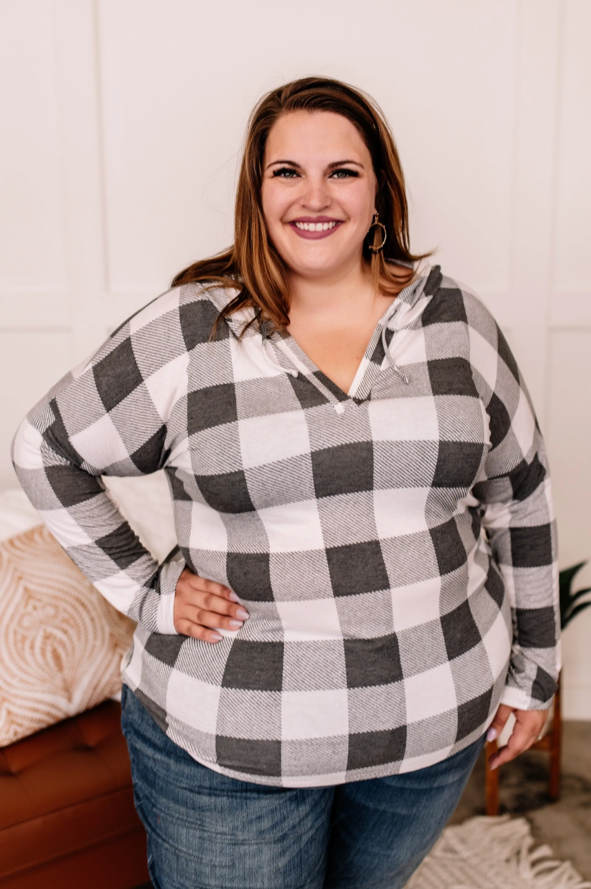 Weather The Storm Hooded Top In Charcoal   Ivory