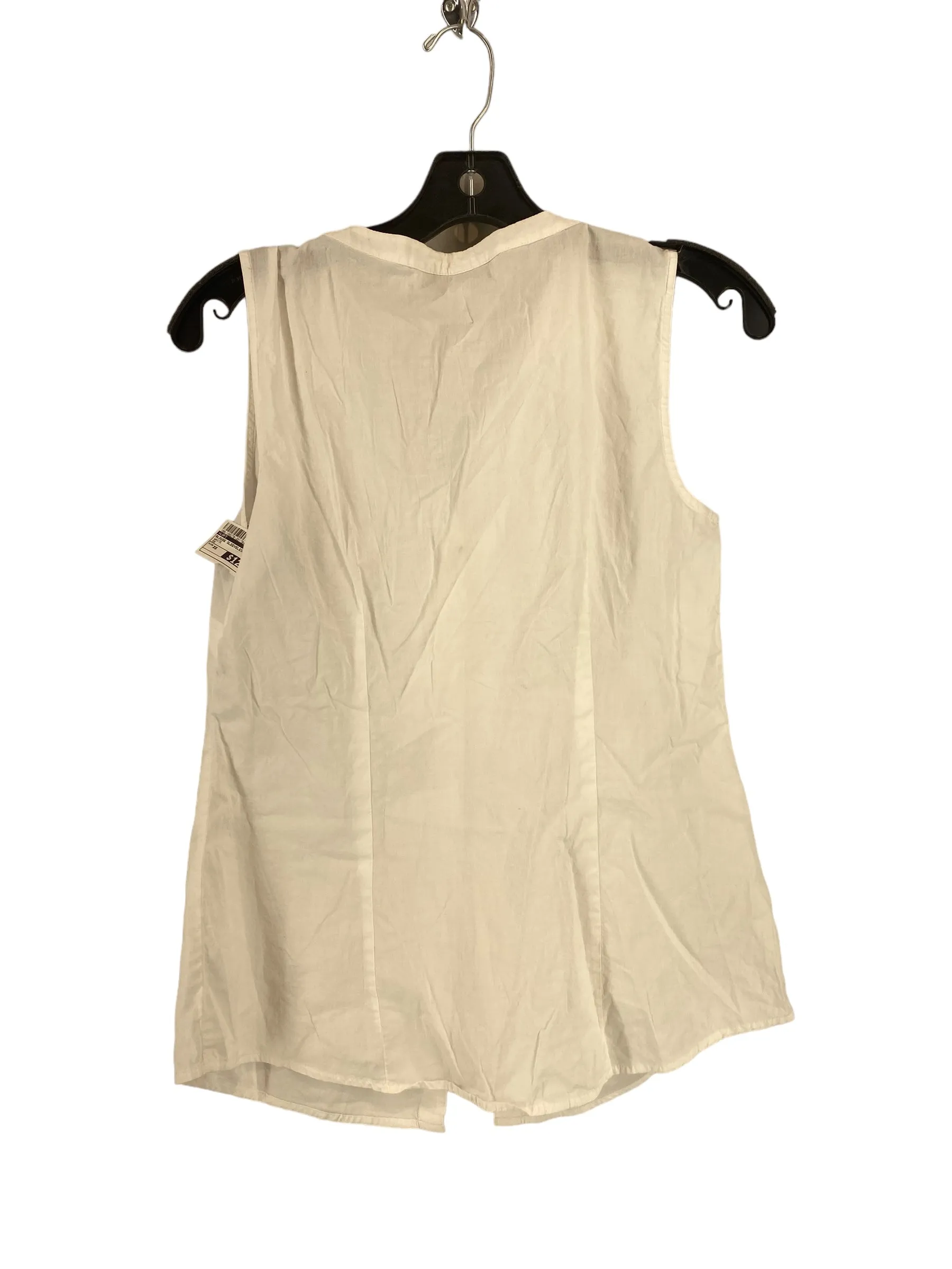 White Blouse Sleeveless Loft, Size Xs
