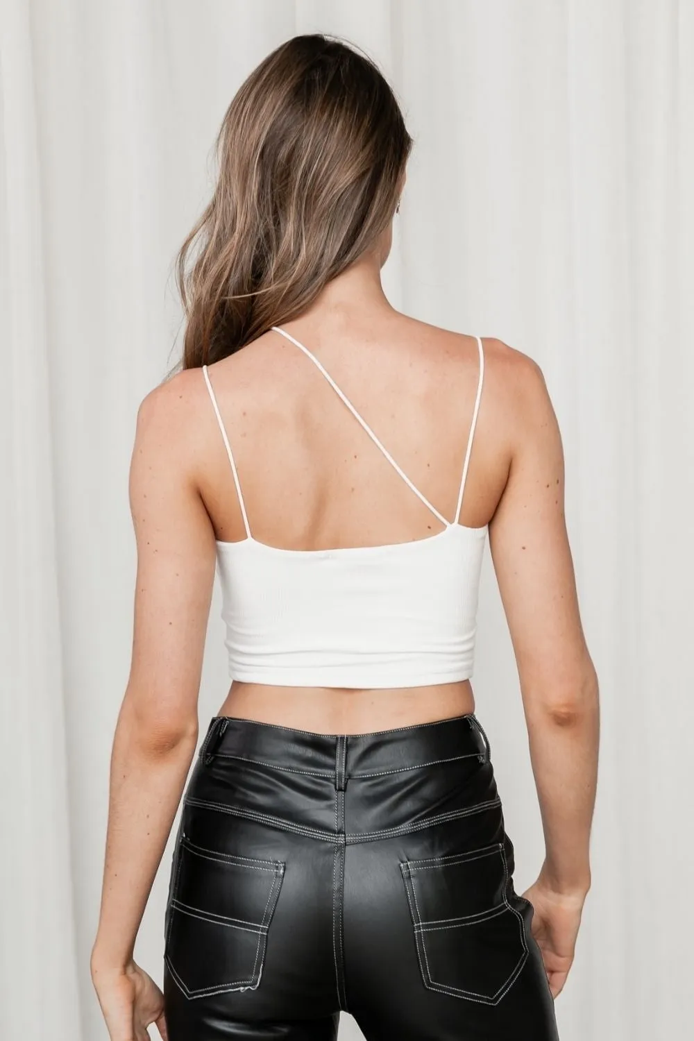 White Spaghetti Top