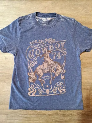 Wild West Cowboy Acid Wash T-Shirt - WS