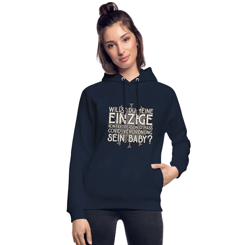 Willst du meine einzige Kontaktperson gemäss... - Bio-Hoodie von Stanley & Stella