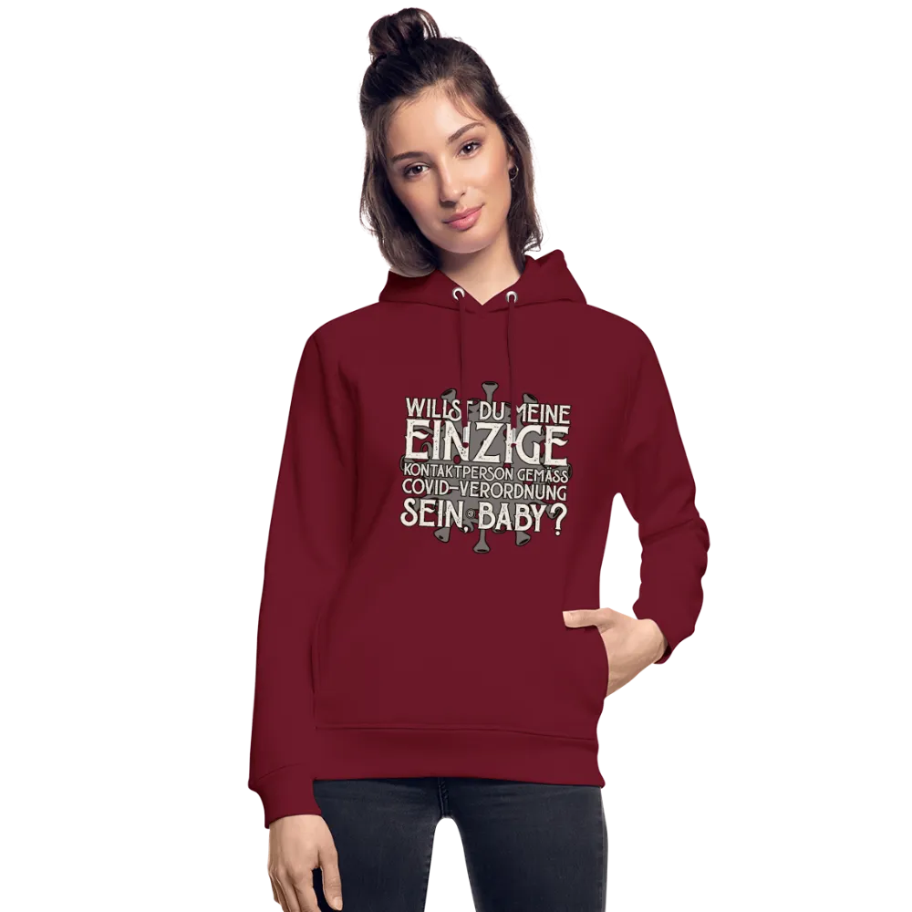 Willst du meine einzige Kontaktperson gemäss... - Bio-Hoodie von Stanley & Stella