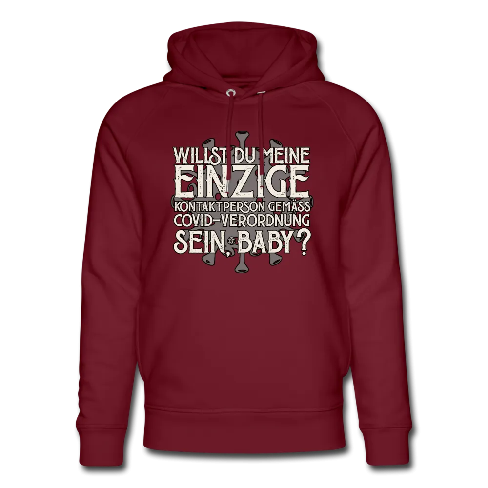 Willst du meine einzige Kontaktperson gemäss... - Bio-Hoodie von Stanley & Stella