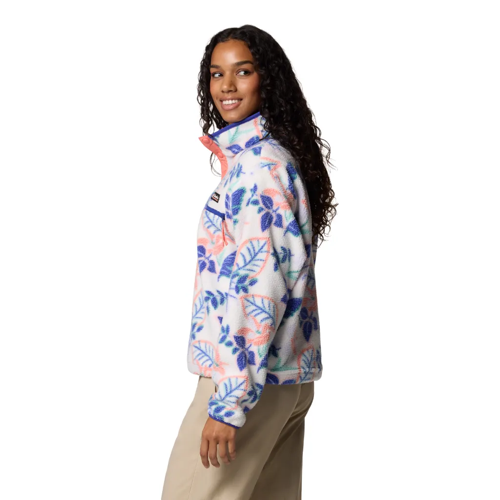 Women's Helvetia II Printed Cropped 1/2 Snap Fleece
